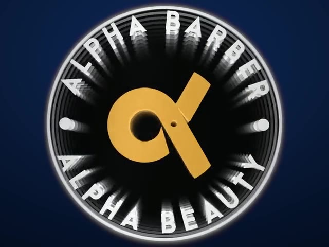 Néon logo Alpha Barber